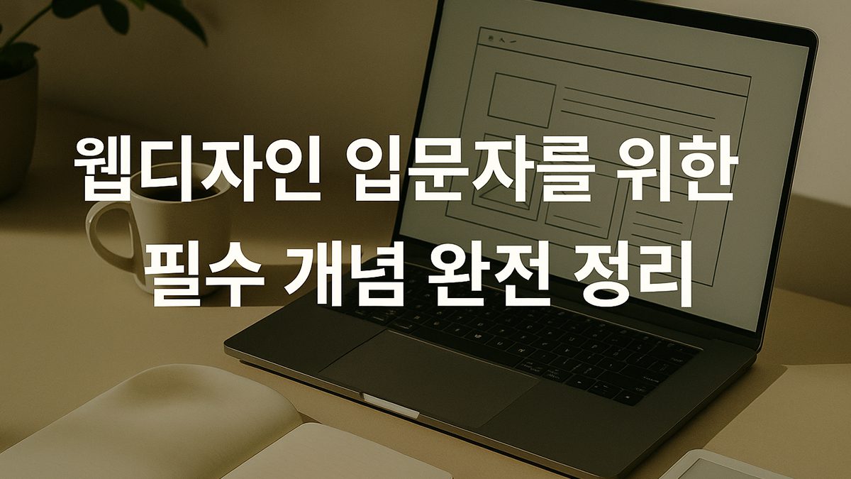 웹디자인 입문자를 위한 필수 개념 완전 정리