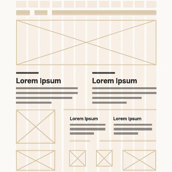 웹디자인 그리드 레이아웃 구조 그리드 기반 UI 디자인 – 3단 콘텐츠 블럭 구성 예시