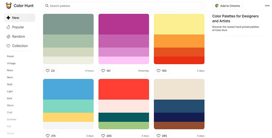 색상 팔레트 추천 툴 한눈에 보기 Coolors, Adobe Color 등 색상 팔레트 도구 소개